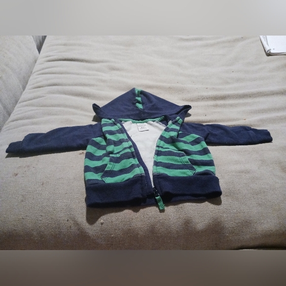 Member's Mark Baby Striped Hoodie Jacket, 6M - Picture 1 of 3